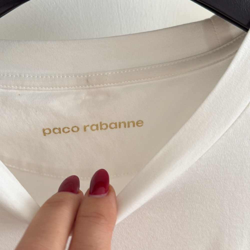 Paco Rabanne Ruched U Ring T shirt - Picture 2 of 6